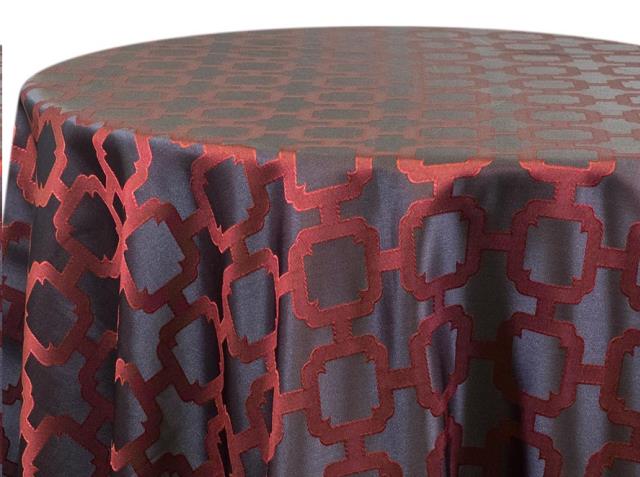 Rental store for NANCY GRAPHIC RED MULBERRY LINENS in Denver NC