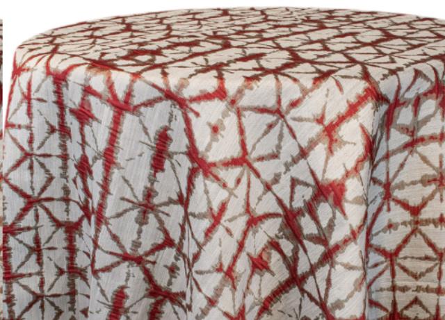 Rental store for SHIBORI HEX RED LINENS in Denver NC