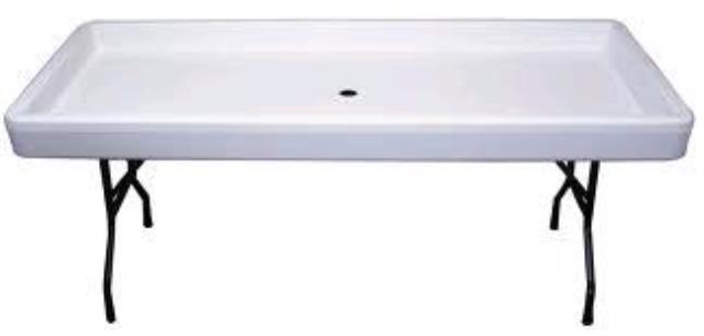 Where to rent BEVERAGE FILL N CHILL TABLE 6  WHITE in Denver NC