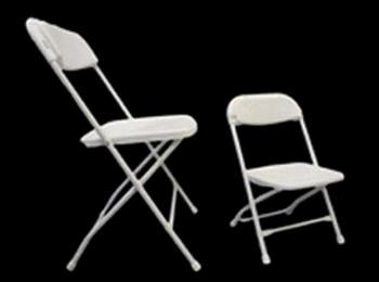 Where to rent KIDS WHITE CHAIR FOLDING in Denver NC