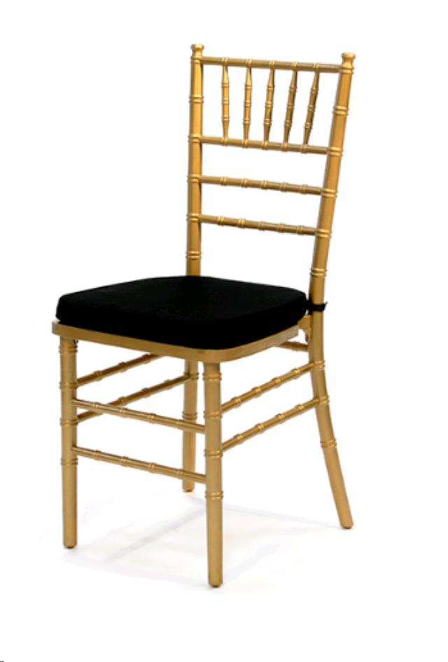 Where to rent PAD CHIAVARI CHAIR BLACK in Denver NC