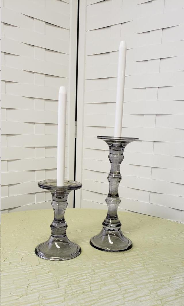 Rental store for 7 T X 5 D SMOKE GLASS CANDLESTICK in Denver NC