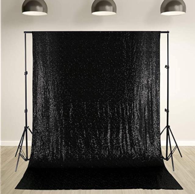Where to rent BLACK SEQUIN BACKDROP 8  X 8 in Denver NC