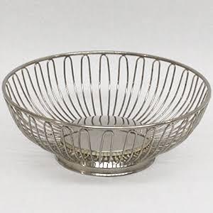 Rental store for SILVER WIRE BASKET ROUND in Denver NC