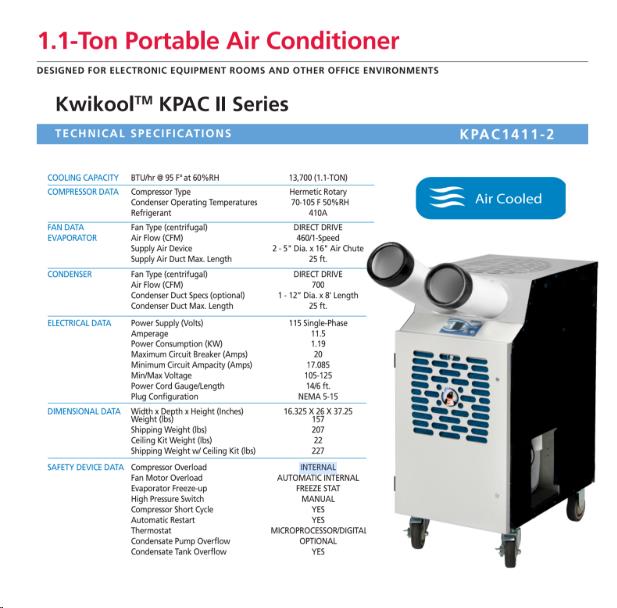 Where to rent AIR CONDITIONER 1 TON SPOT COOLER in Denver NC