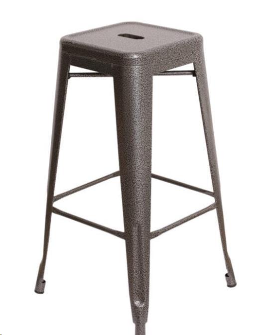 Where to rent BAR STOOL HAMMERED GRAY METAL 30 in Denver NC