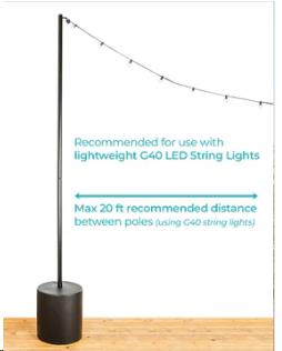 Where to rent PIPE FREE STANDING LIGHT POLE in Denver NC