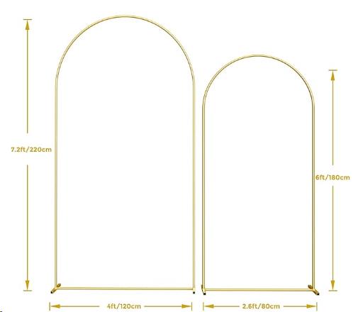 Rental store for ARCH HMETAL GOLD FRAME SET in Denver NC